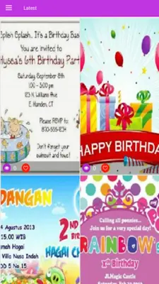 Design A Birthday Invitation android App screenshot 0